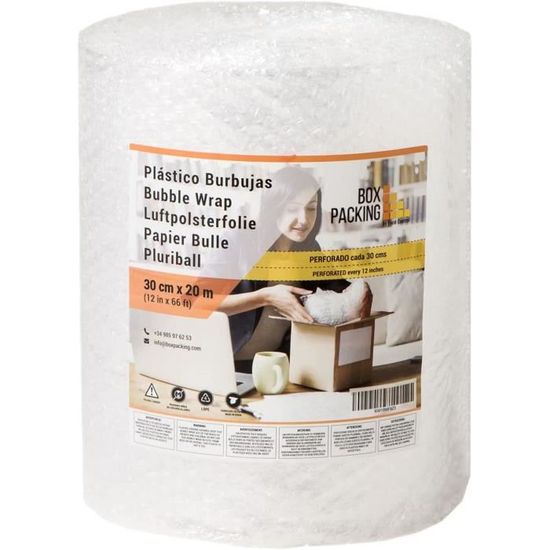 Rouleau Papier Bulle 1m X 10m - Protection Fragile | Déménagement, Envoi Colis | 50g/m²