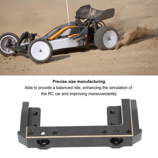 Support Servo Pare-Chocs Avant Laiton Pour RC Crawler 1/10 TRX4 - Pièce Upgrade, Poids 85 G - INJORA