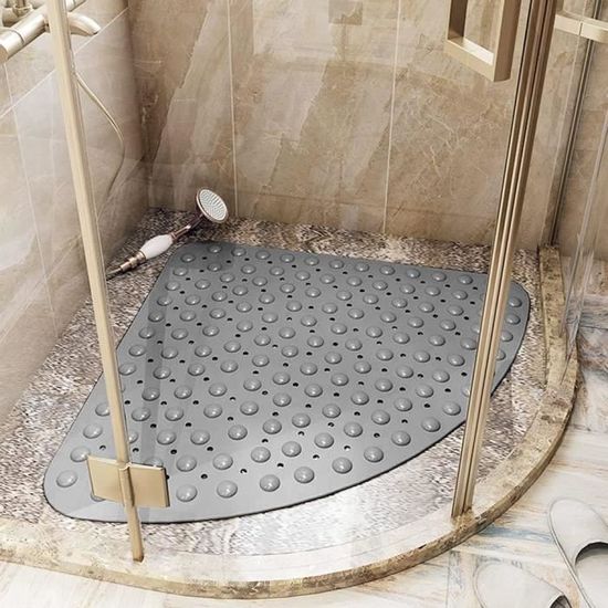 50x80cm Tapis Douche Antiderapant avec Ventouses et Trous de Drainage 50x80cm Tapis Douche Antiderapant avec Ventouses et Trous de Drainage