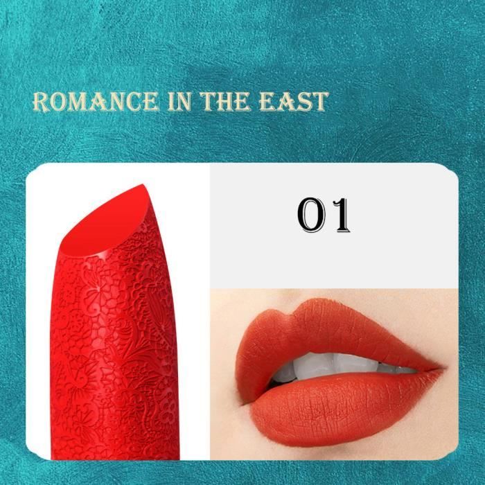 Cosmétiques imperméable pour femmes longue durée rouge à lèvres mat brillant à lèvres maquillage A1711