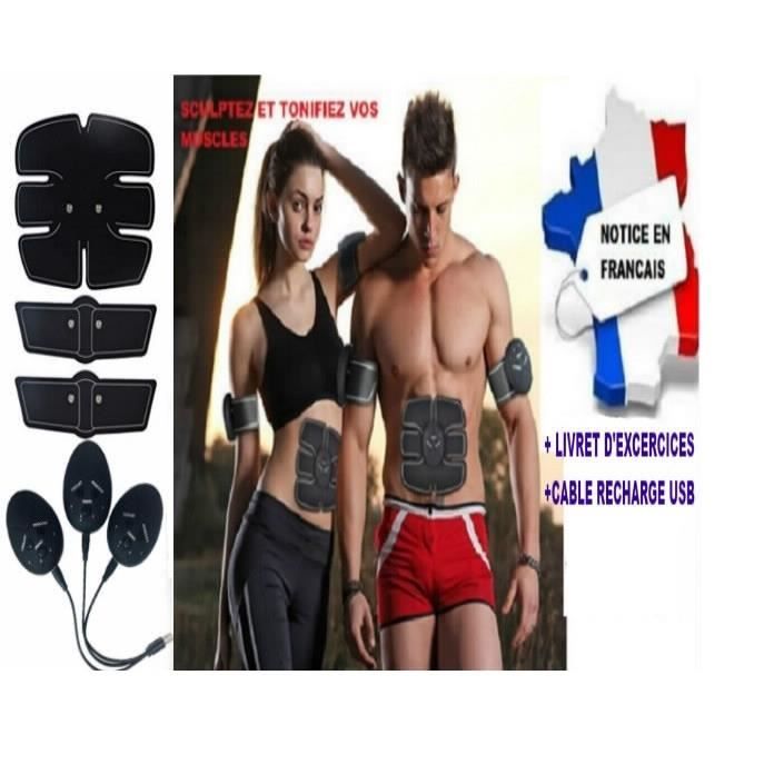 ceinture électrostimulation musculation abdo / electrostimulateur abdominal. Notice en français
