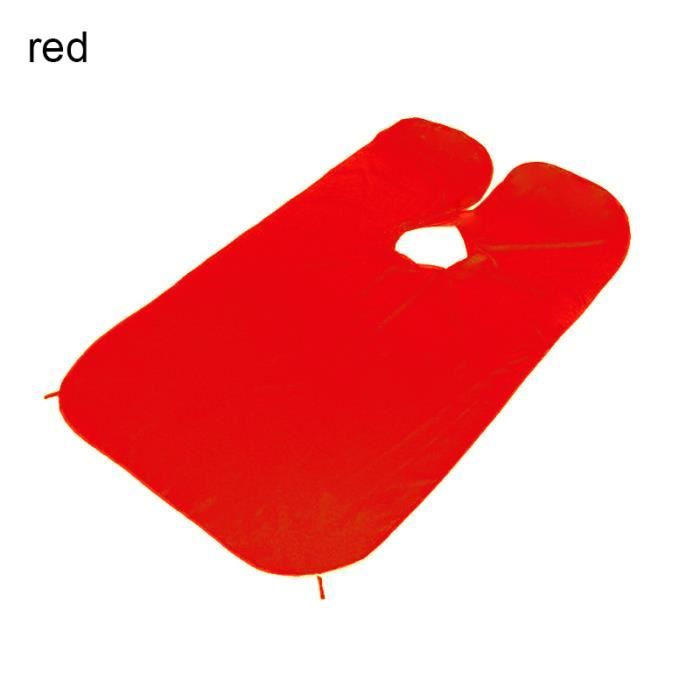 Barbe rasage tablier homme salle de bain tablier barbe soin nettoyer rassembler tissu bavoir cheveux rasage tablier - Rouge