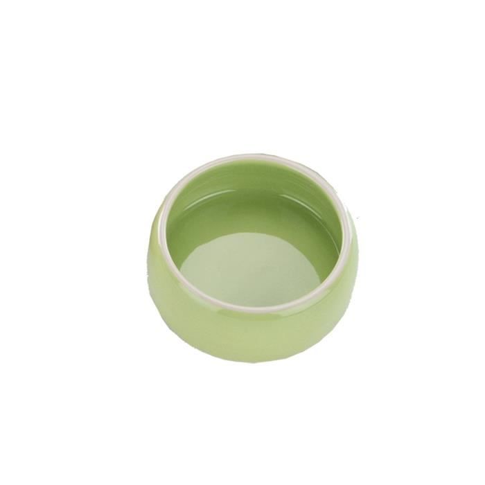 Nobby Mangeoire en Terre Cuite pour Rongeur Vert Diamètre 12 cm