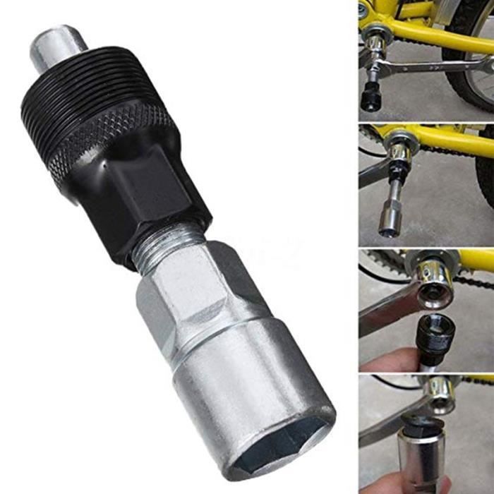 Pièce Détachée,Pratique vtt vélo vélos manivelle extracteur pédalier vélo pédalier outil de réparation argent