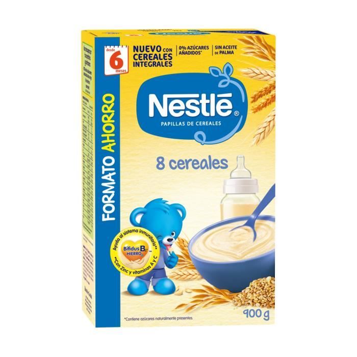 Nestlé+8 bouillies de céréales 900 g de poudre