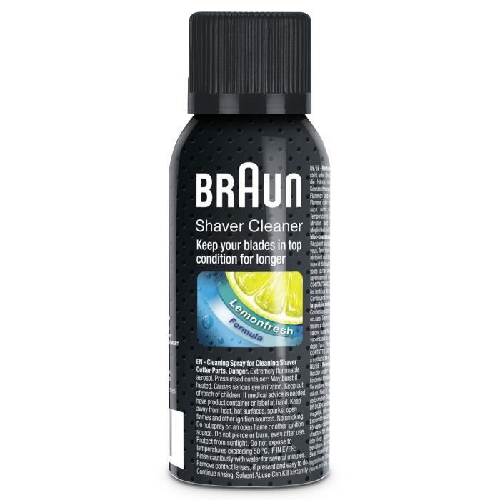 Spray nettoyant - BRAUN pour rasoir électrique 100ml