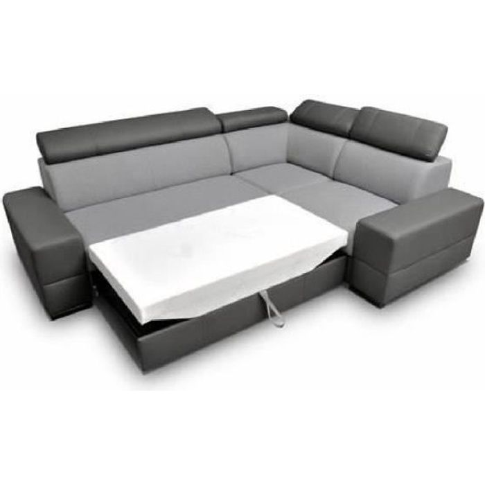 Canapé d'angle convertible Querot gris Angle droit