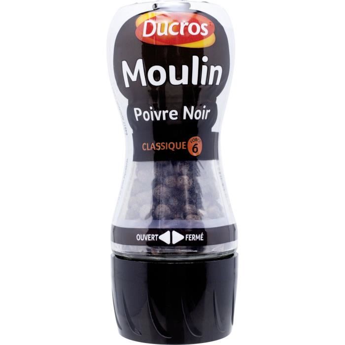 Moulin Poivre Noir Classique n°6 28g Ducros