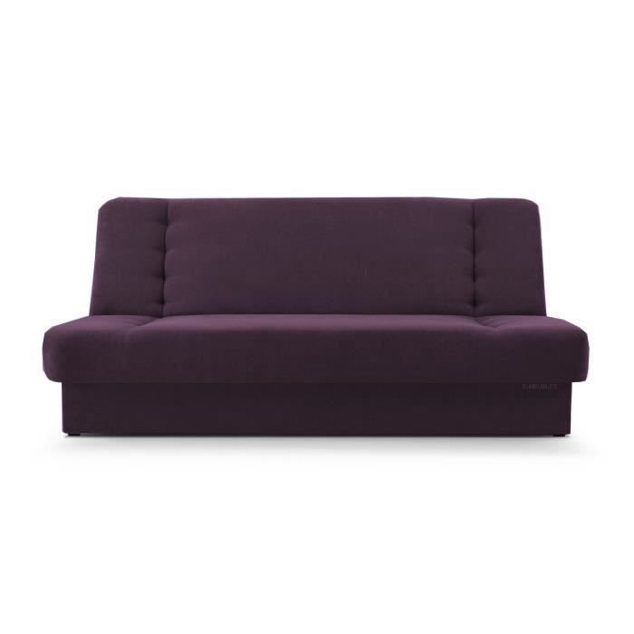 Canapé d'angle 3 places Tissu Pas cher Relax Violet