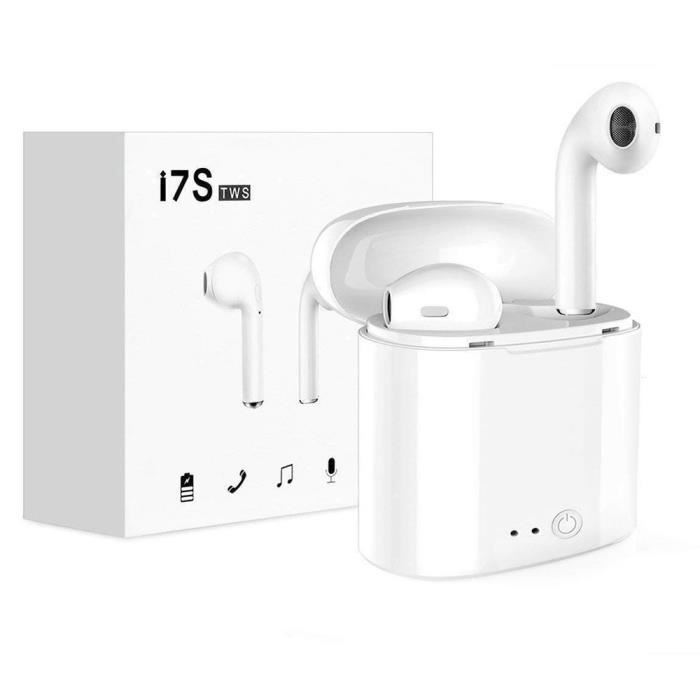 Bluetooth Casque Sans Fil Écouteurs avec Boitier de Charge compatible avec tous les téléphones iPhone Samsung IOS SmartPhone Android