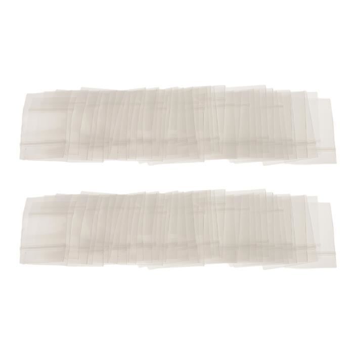 SAC PROTECTION - SACHET PLASTIQUE 100pcs sacs zippés transparents