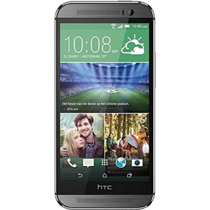 HTC One 2014 (M8) Smartphone débloqué 4G (Ecran: 5 pouces - 16 Go - Android 4.4 KitKat) Gris Acier (Import Europe)