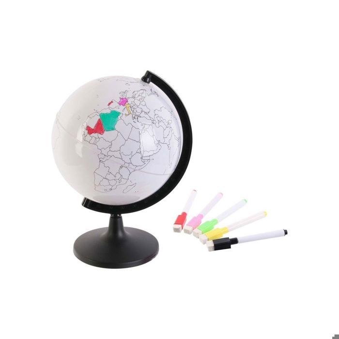 Globe terrestre à personnaliser Blanc