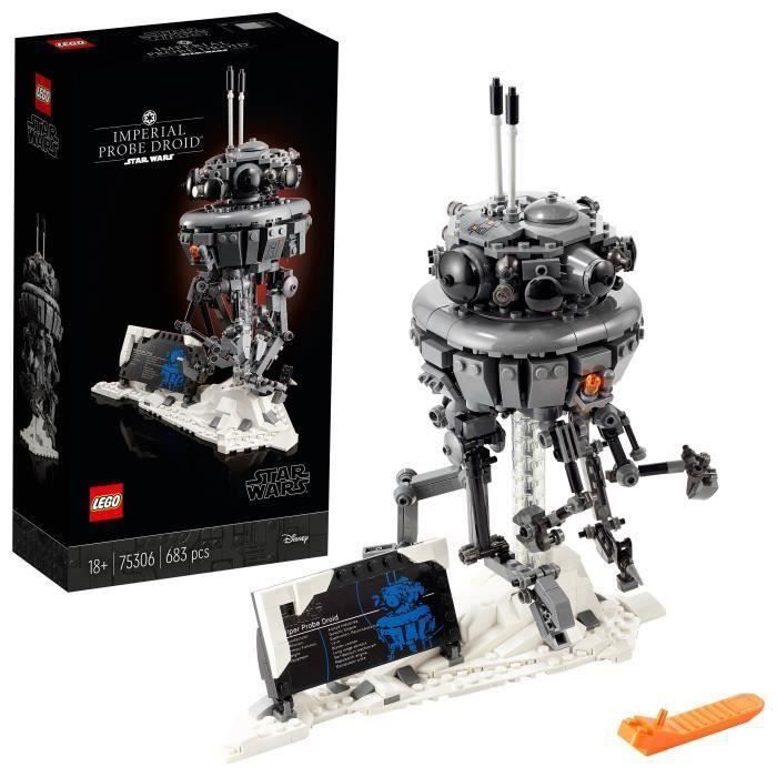 SHOT CASE - LEGO Star Wars™ 75306 Droide sonde impérial, Jeu de Construction pour Adulte, Modele de Collection, Idée de Cadeau