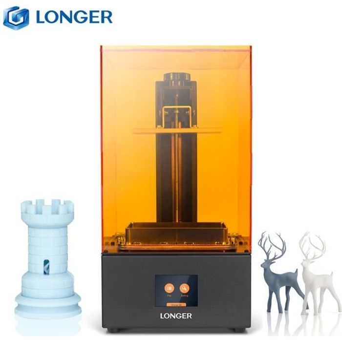 LONGER Orange30 Photocuring UV imprimante 3D résine SLA photopolymérisable avec découpage rapide intelligent 120*68*170mm