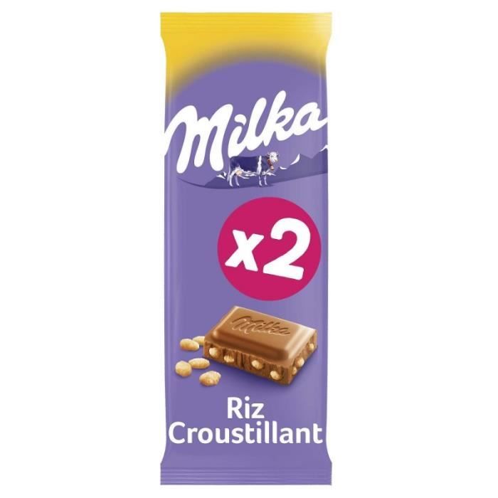 MILKA - Lait Riz Croustillant 200G - Lot De 4