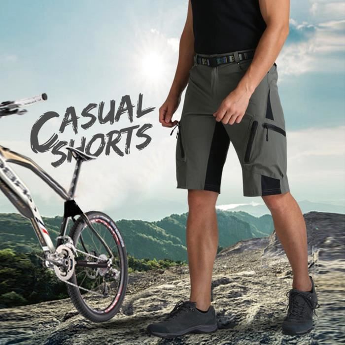 Hommes Cyclisme En Plein Air Vtt Shorts Pantalons D'Été Quick Séchage Breatha Pantalon Vert armée