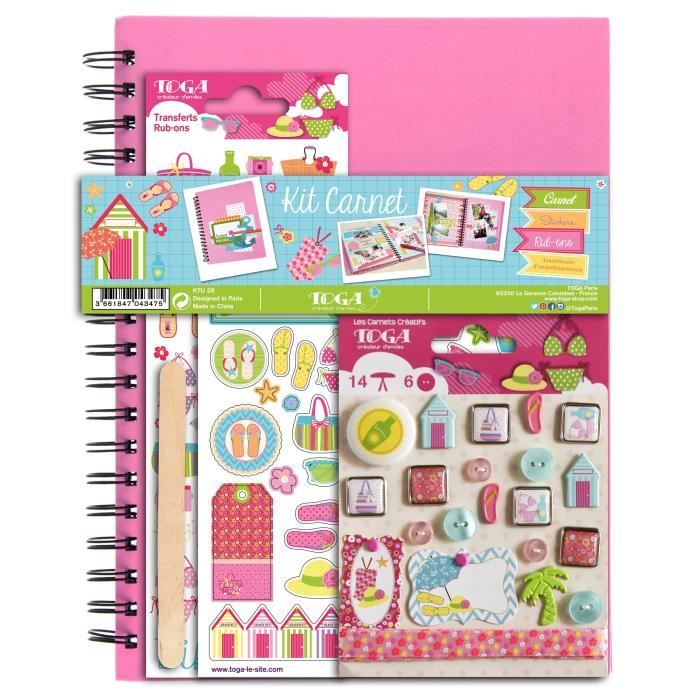 TOGA Kit carnet créatif Beach girl