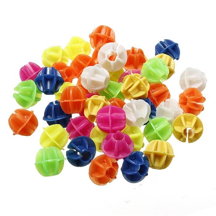 Paquet d'Environ 72 Perles Multicolores pour Rayons de Roues de Bicyclettes