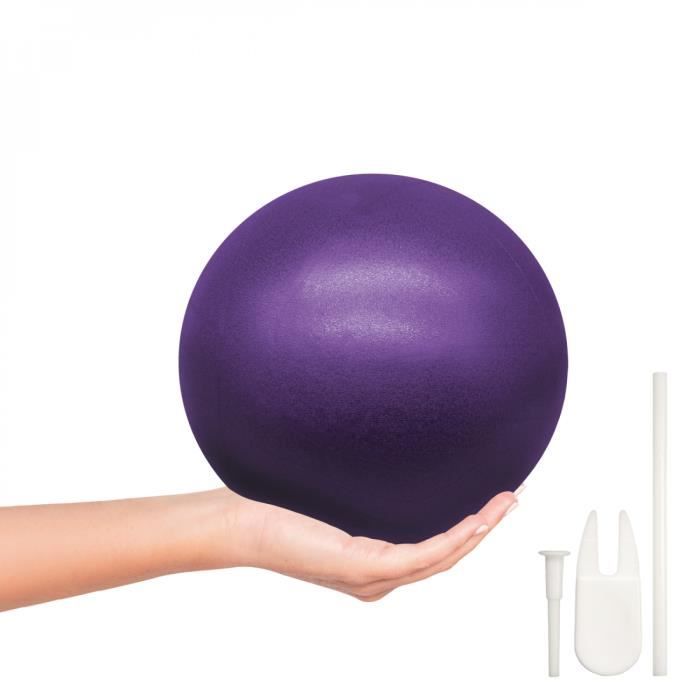 Ballon de fitness pour pilates, gymnastique, diamètre 25 cm - Violet - Vivezen