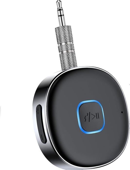 Adaptateur Bluetooth 5.3 Voiture - Transmetteur FM Avec Prise 3.5mm - Appels Mains Libres - Compatible Toutes Voitures
