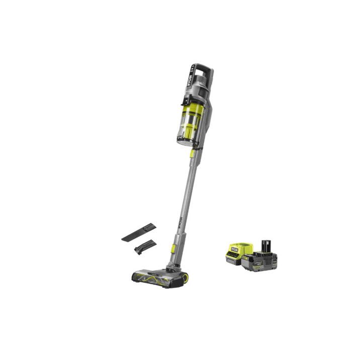 Aspirateur balai Brushless 18V RYOBI - 90 AW - Batterie 40Ah - Chargeur rapide - RSVS18BL-1C40G - Ryobi