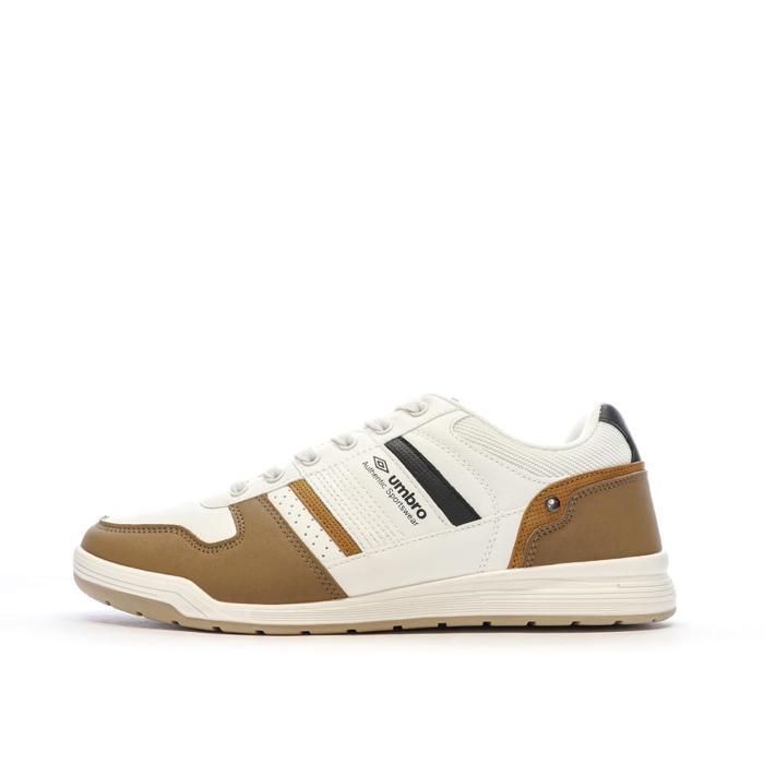 Baskets Blanc/Marron Homme Umbro Slade Baskets Blanc/Marron Homme Umbro Slade