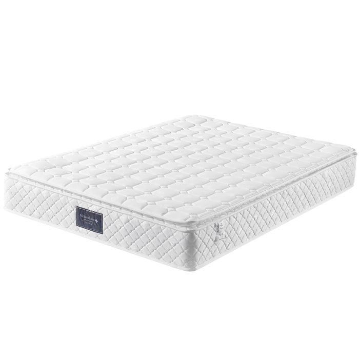 Matelas 160x200 - Ergonomique 2 Personnes - 7 Zones de Soutien - Mousse OEKO-TEX® - Respirant Blanc