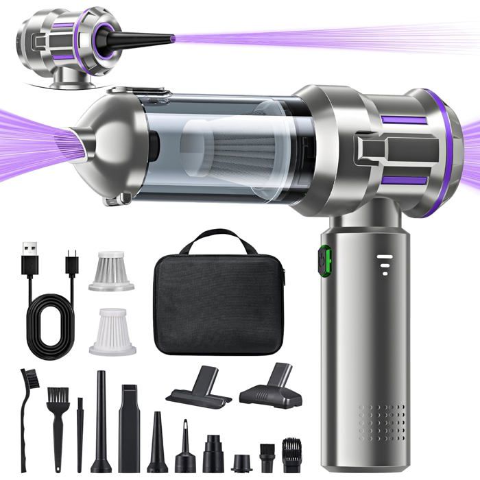 Aspirateur Voiture Puissant sans Fil - 18000PA Aspirateur A Main4