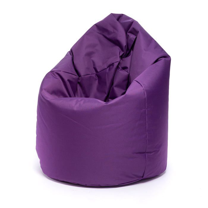 Sako Pouf Poire Extérieur Pouf Chambre Enfant Tissu Imperméable Fauteuil L 70x110cm Violet Ecopuf