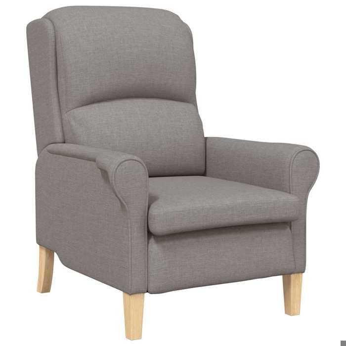 NEUF 2026 CHIC Chaise simple SWEETY Fauteuil de salon 1 PLACE Taupe 76x94x102 cm tissu FF4880