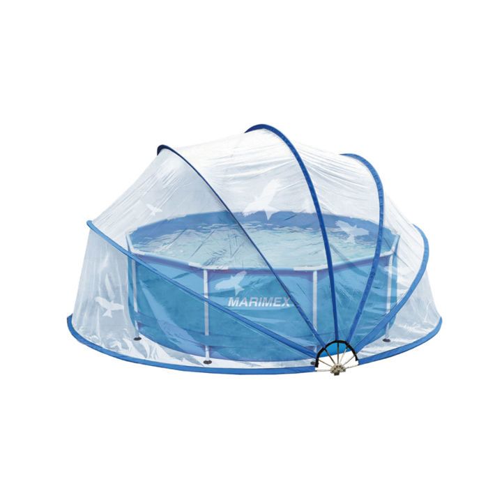 Couverture de piscine COIL en forme de dôme pour piscine de jardin ronde pliable 620 x 500 x 290 cm