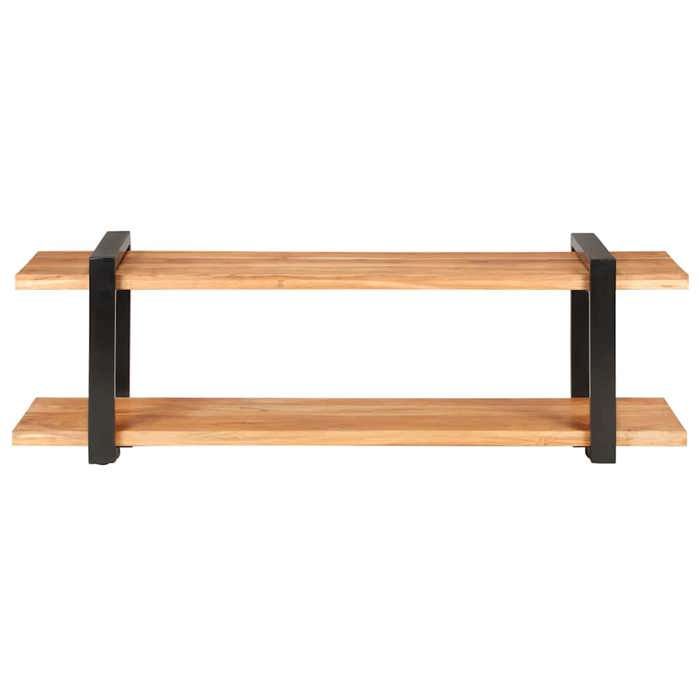En solde Meuble TV pour Télévision - CLOUD - TABLE TV/BANC TV - 130x40x40 cm Bois dacacia solide LL3815
