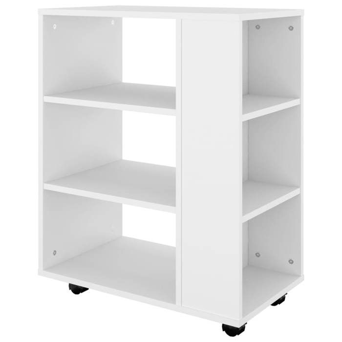 Remise 2026®Blanc - Armoire à roulettes - grand stockage - buffet bahaut - blanc - 60x35x75cm - Bois d’ingénierie 379 6577667