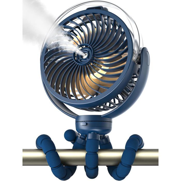 Ventilateur brumisateur portable - Belle commode - Brumisateur intégré -