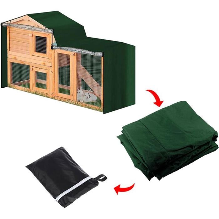 Housse imperméable pour clapier - Virex® - Tissu Oxford 210D - Imperméable - Résistant à lusure