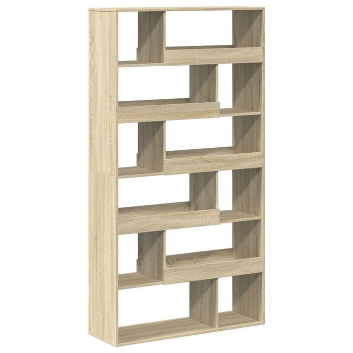 Style minimaliste - Meuble Étagère de rangement - Cloison de séparation chêne sonoma bois dingénierie - Pour bureau dfa5560687