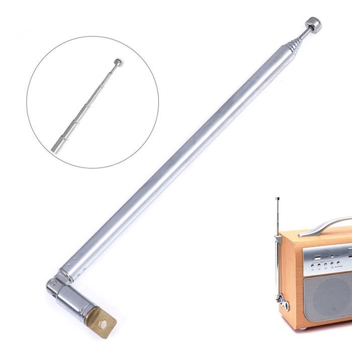 PETSTIBLE Antenne Télescopique GP 5,6 M Acier Inoxydable Renforcé – Idéale Radioamateurs, Ondes Courtes, Yagi, V Positif