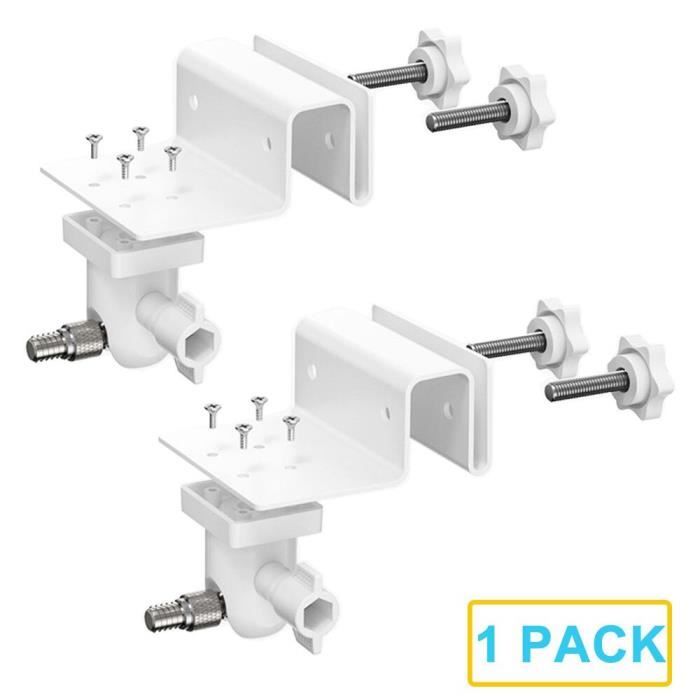 Support Universel Pour Caméra Eufy Blink Ring - Montage Sur Mât Ou Garde-Corps | Réglable 360° - Lot De 2