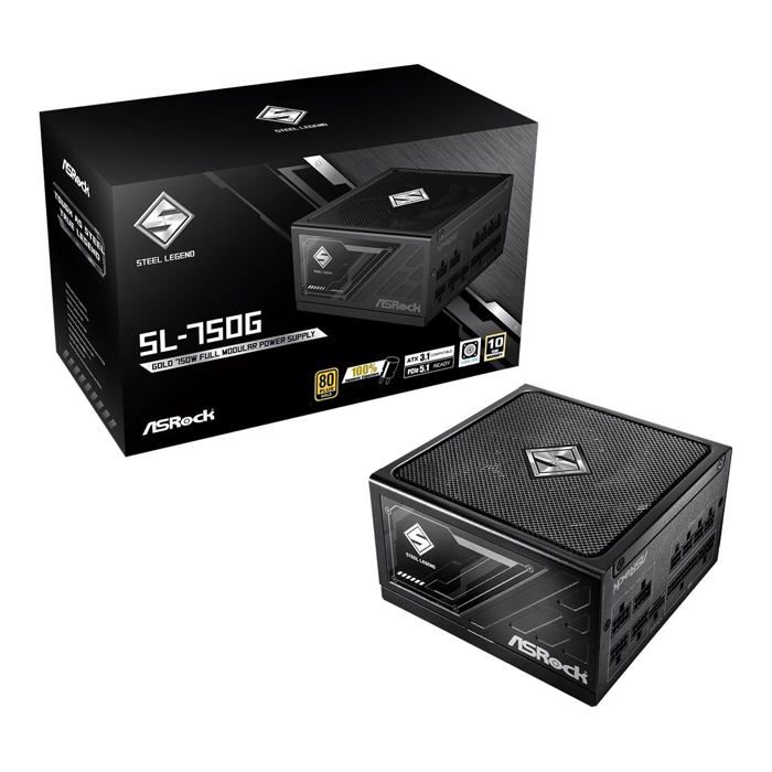 Bloc dalimentation – ASROCK – CL-750G – 750W – 80 Plus Gold – ATX3.1 & PCIe 5.1 Ready