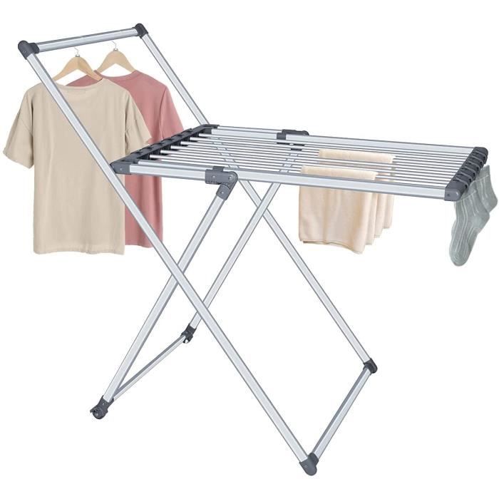Séchoir à Linge Extensible, Séchoir à Linge Pliant Économiseur D