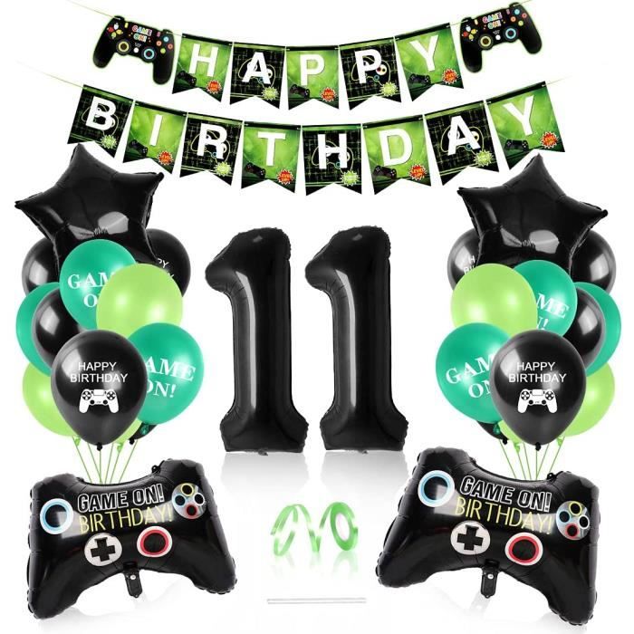 Decoration De Fete De Jeu Video 11 An Anniversaire Gamer 11 An Ballons De Controleur Ballons Sur Le Theme Du Jeu 11 An 11 324 Cdiscount Maison