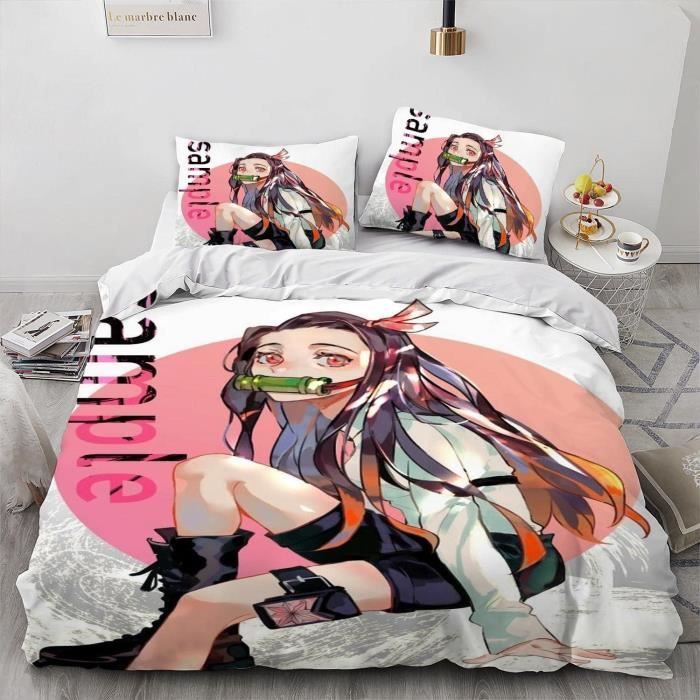 Homemissing Ensemble De Literie Imprimé Galaxie Bleu 3D Univers Planète Housse De Couette