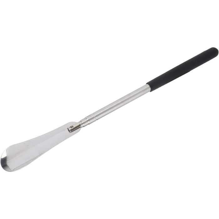 Chausse-Pied Rétractable Extra Long 91,9 Cm - Mini Chausse-Pied Blanc Réglable Avec Poignée Confortable
