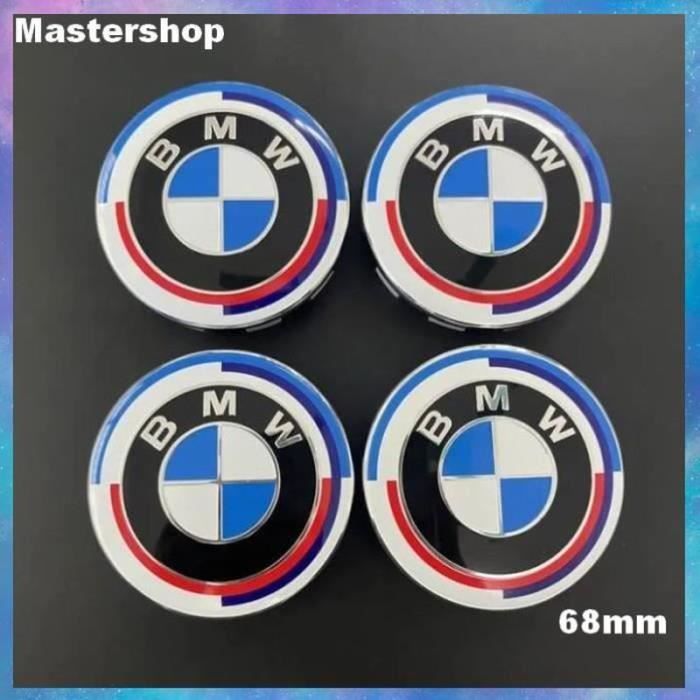 MOYEU DE ROUE cache moyeu BMW - kit de 4 pcs - 68mm - edition 50eme anniversaire - 50th - Mastershop