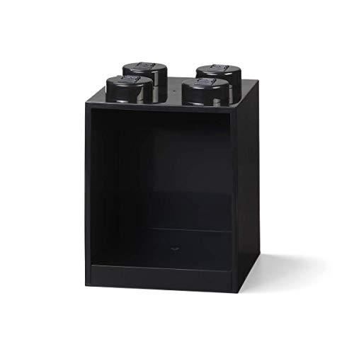 Étagère empilable ROOM COPENHAGEN Lego brique 4 boutons noir