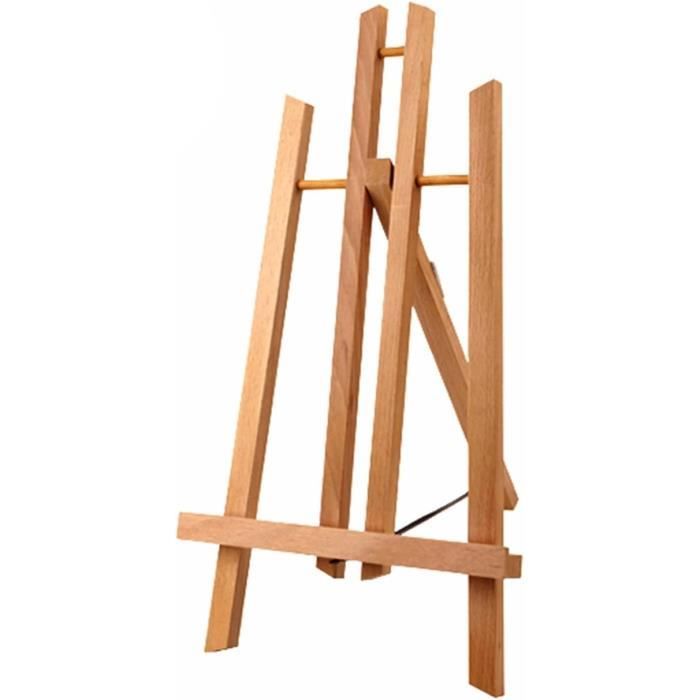 Chevalet En Bois Miniature Pour Peinture Ou Présentation - Dimensions 36x53 Cm, Pliable, Pour Tableau, Photo, Décoration De Table