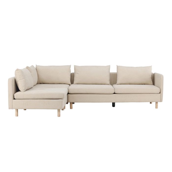 Canapé dAngle Gauche Zero 295cm Beige