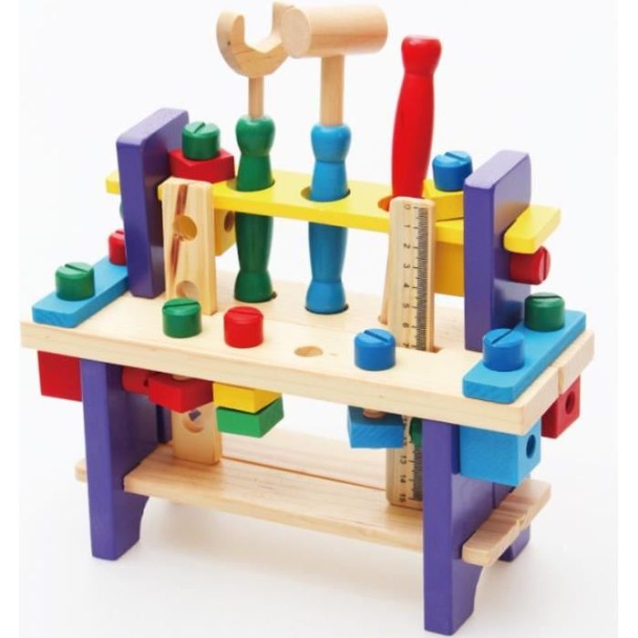 Playkidz Etablie Bricolage Enfants - 23 Pièces Coffret À Outils De Grands  Jouets De Construction pour Garçons Et Filles, Asso