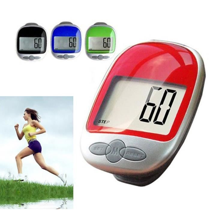 Nouvelle Poche Marche Étape Run Distance LCD Digital Podomètre Calorie Counter Clip